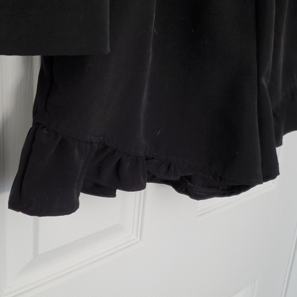 BCBGeneration Black Ruffle Romper - Picture 3 of 4